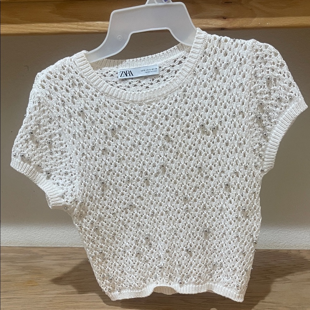 Zara Cream Knit Sweater